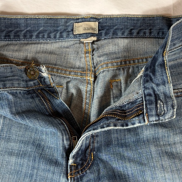 Gap 1969 mens medium blue wash Vintage Bootcut denim jeans - size 33x32 - Picture 7 of 14